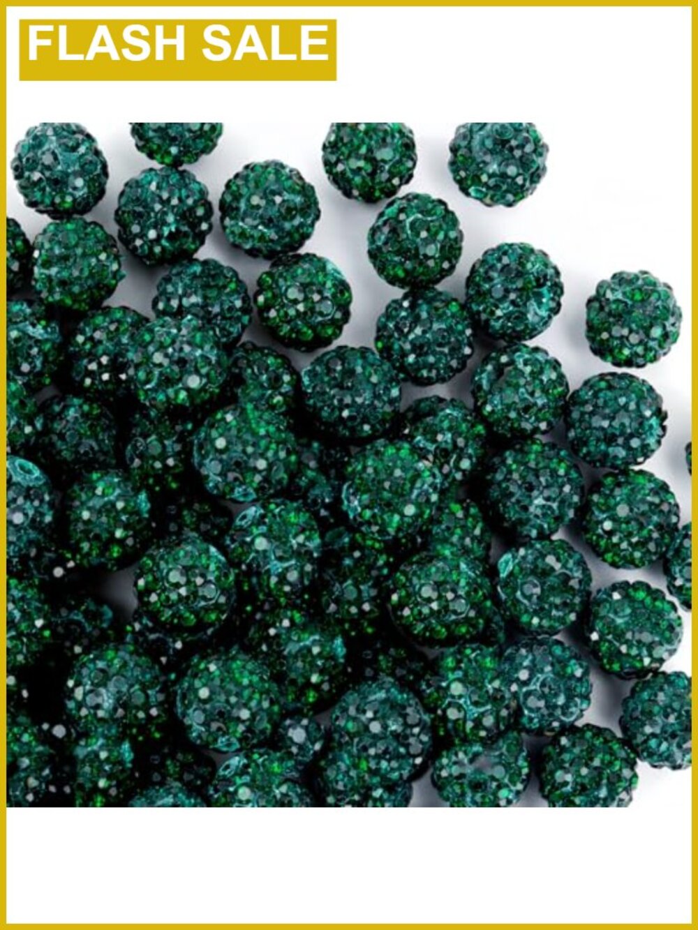 10mm Clay Rhinestone Beads 100 Pcs Sparkle Crystal for Jewelry Making